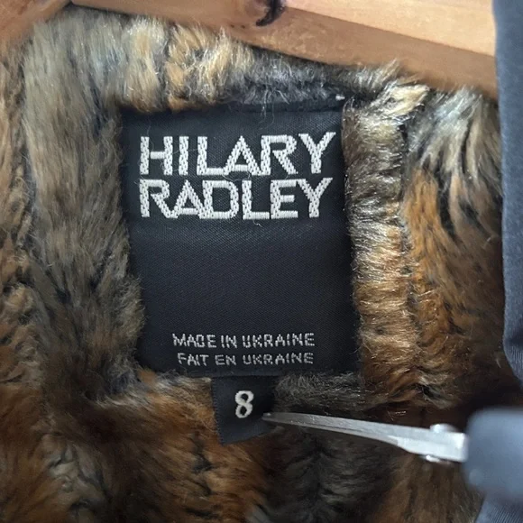 Vintage Hilary Radley with Faux Fur Lining Trench/Over Coat. Size 8 - Picture 4 of 11